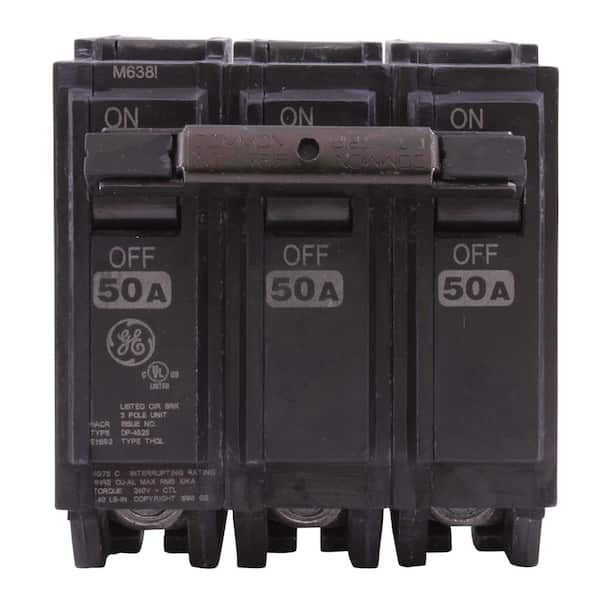 GE Q-Line 50 Amp 3 in. Triple-Pole Circuit Breaker