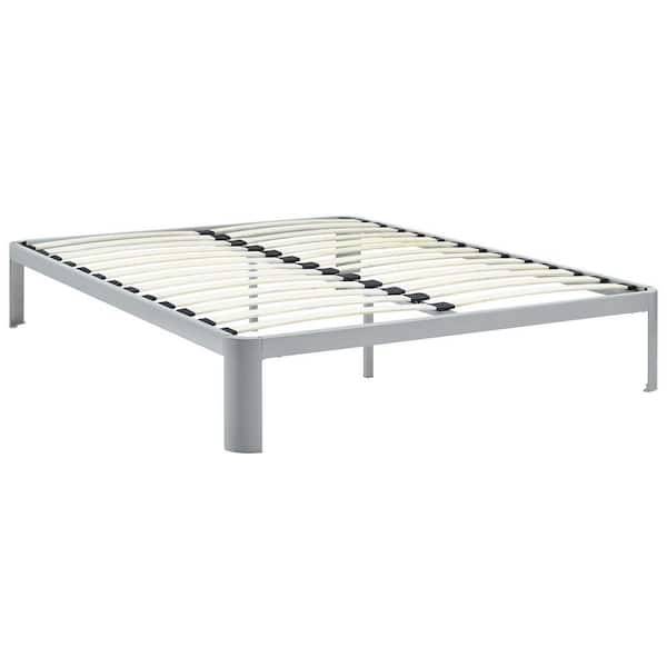 MODWAY Corinne Gray Queen Bed Frame