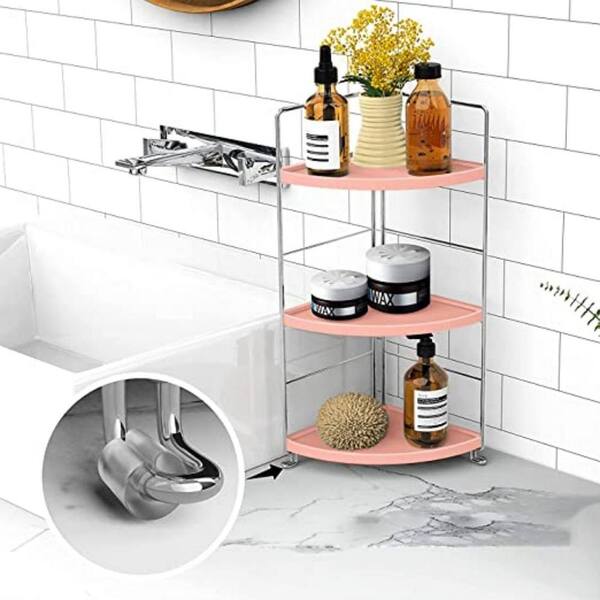 Dyiom Bathroom Countertop Organizer 3-Tier Kitchen Counter Organization and  Storage Spice Rack (Corner) B0969LVZV2 - The Home Depot