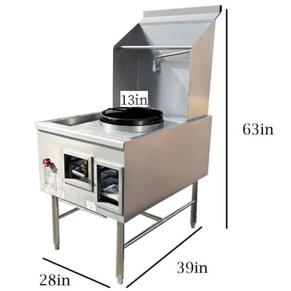 Cooler Depot 24 in. W 1 Burner 13 in. Hole Commercial