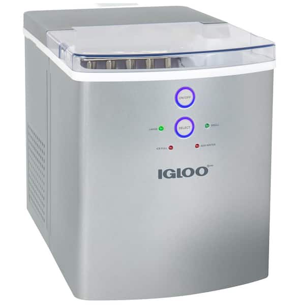 IGLOO 33 lb. Automatic Portable Countertop Ice Maker in Silver