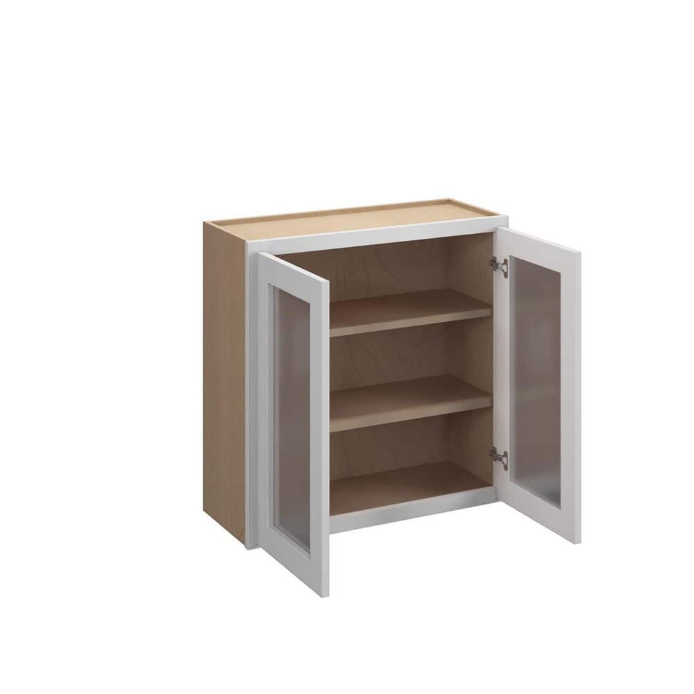 Brighton Raised 30 in. W x 30 in. H x 12 in. D in Painted White Plywood Ass