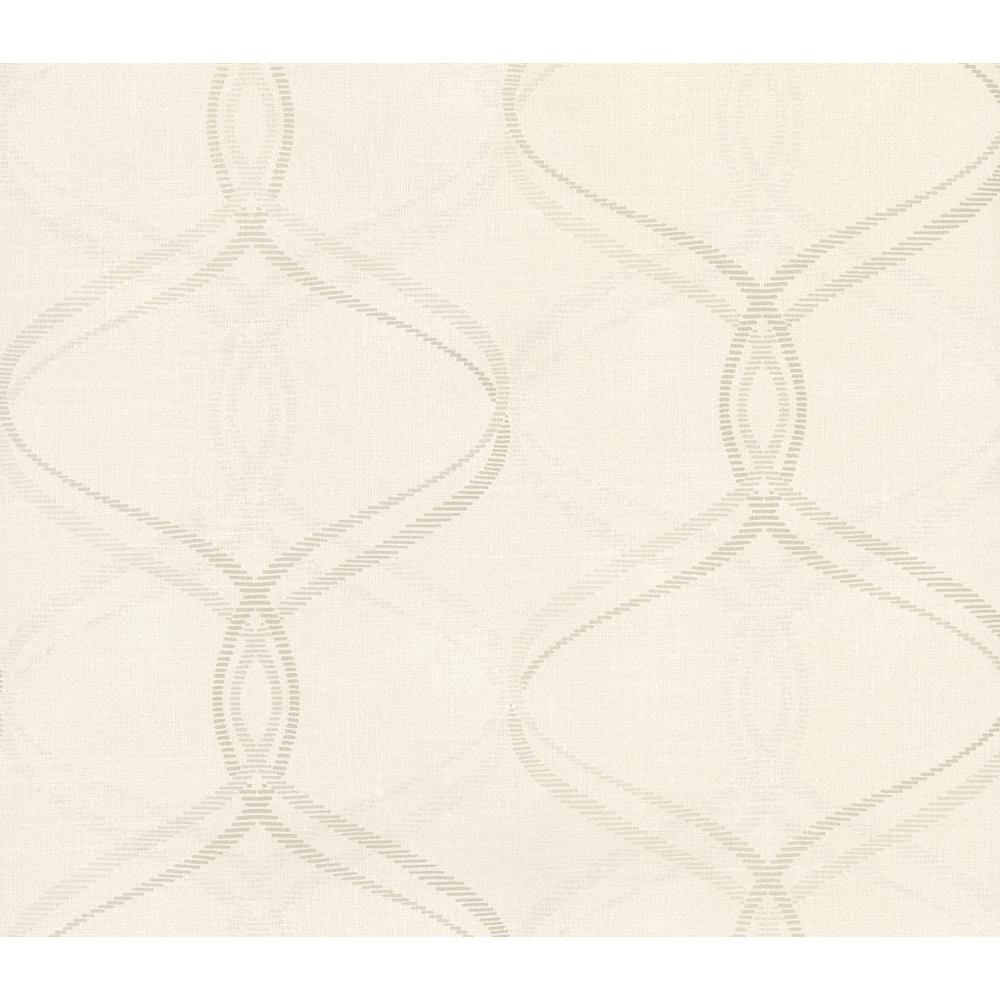 Waters Cream Ogee Cream Wallpaper Sample