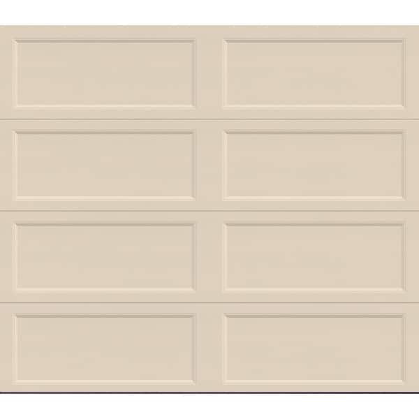 Bridgeport Steel Extended Panel 8ft x 7ft Non-Insulated Almond Garage Door without windows