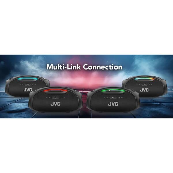 JVC Portable Bluetooth Speaker with LED Lights and Speakerphone in