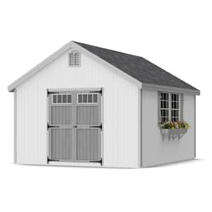 Colonial Williamsburg 12 ft. x 14 ft. Outdoor Wood Storage Shed Precut Kit with Operable Windows and Floor (168 sq. ft.)