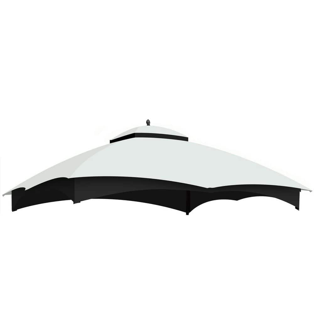10 ft. x 12 ft. Polyester Gazebo Top with Air Vent, Gazebo Cover, Replacement Canopy Top for Gazebo, White price history on PriceWatchPro