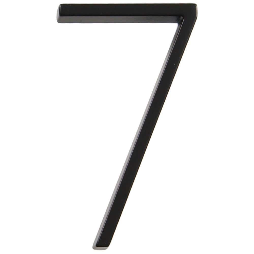 5 in. Black Modern Floating or Flush Metal House Number 7 price history on PriceWatchPro