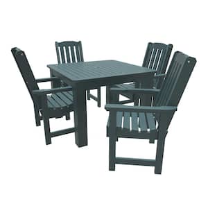 Springville 5-Pieces Square Recycled Plastic Outdoor Dining Set