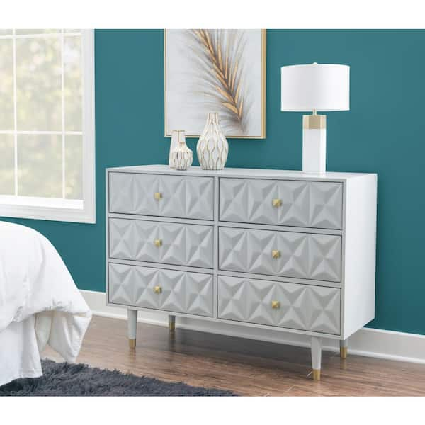 White textured store dresser