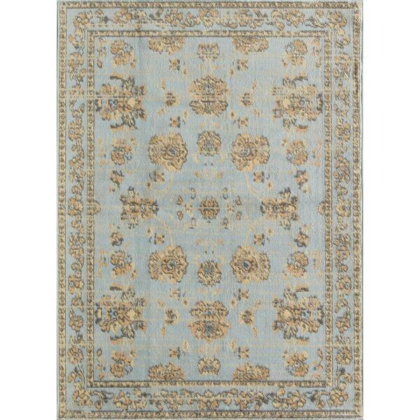 Rugs America Belfort Nanon Blue 5 ft. x 7 ft. Area Rug