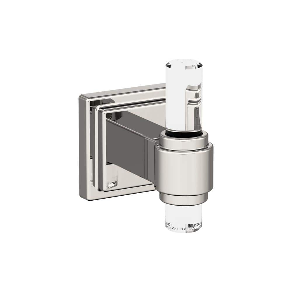 Amerock Glacio Knob Single Robe/Towel Hook in Polished Nickel