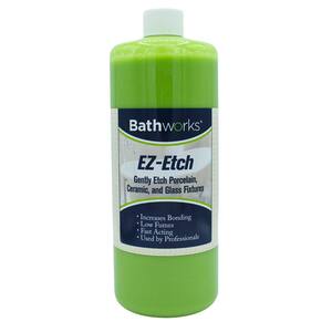 BATHWORKS 16 oz. EZ Etch Porcelain, Ceramic, and Glass Etching Paste Kit  EZPZ-01 - The Home Depot