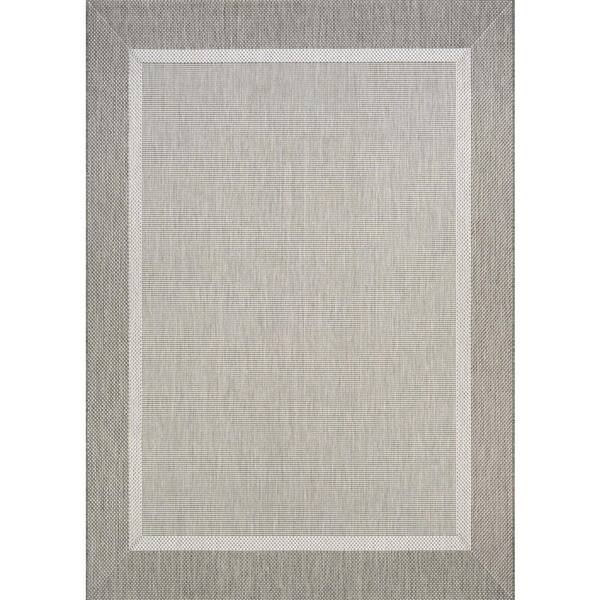 Couristan Recife Stria Texture Champagne-Taupe 2 ft. x 4 ft. Indoor/Outdoor Area Rug