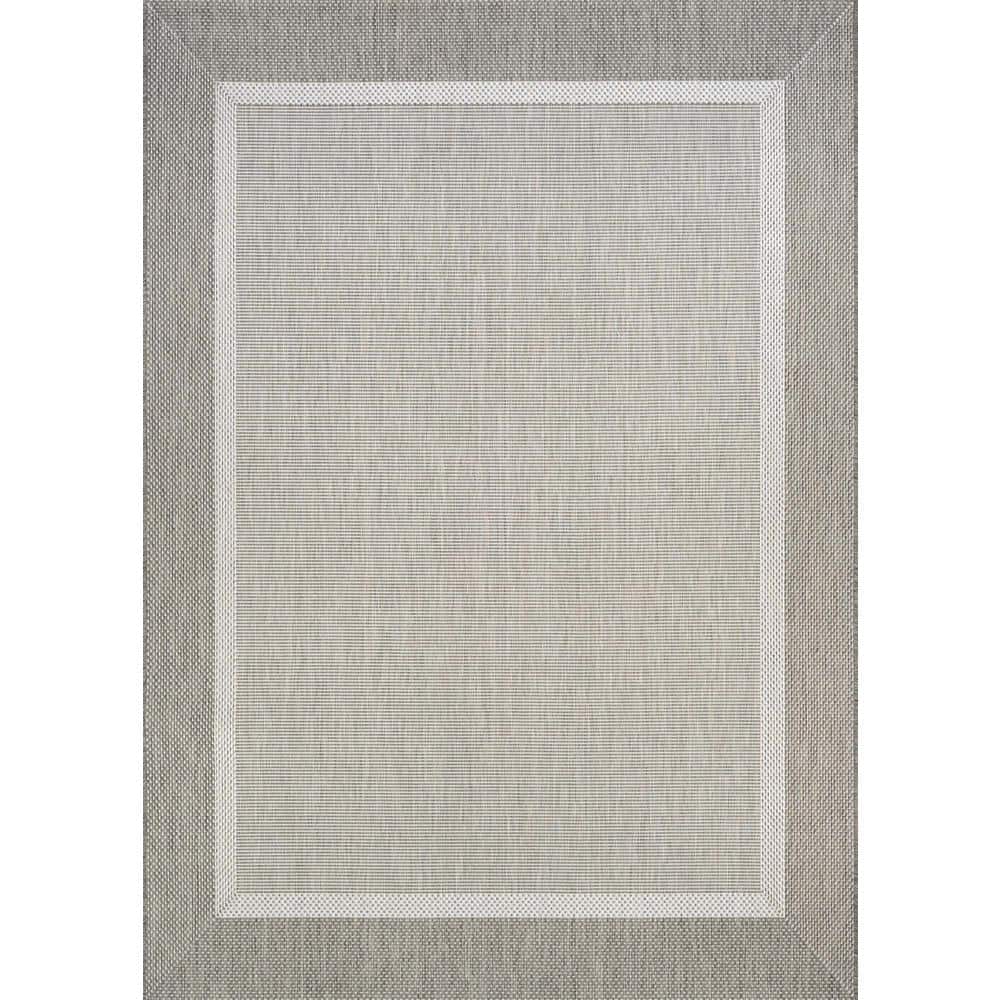 Champagne-Taupe Synthetic Rectangular 9' x 13' Easy-Care Outdoor Rug