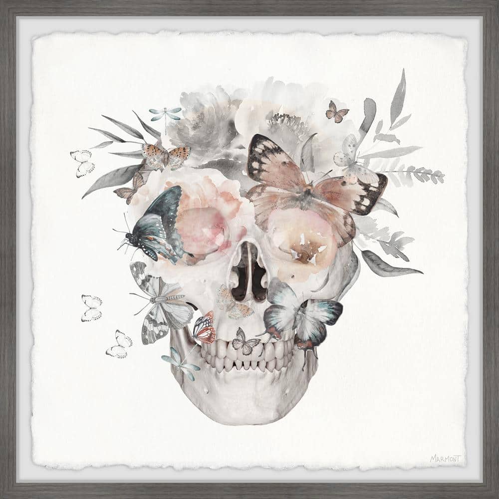 Skull garden be kind to your mind horizontal canvas - Bassetshirt