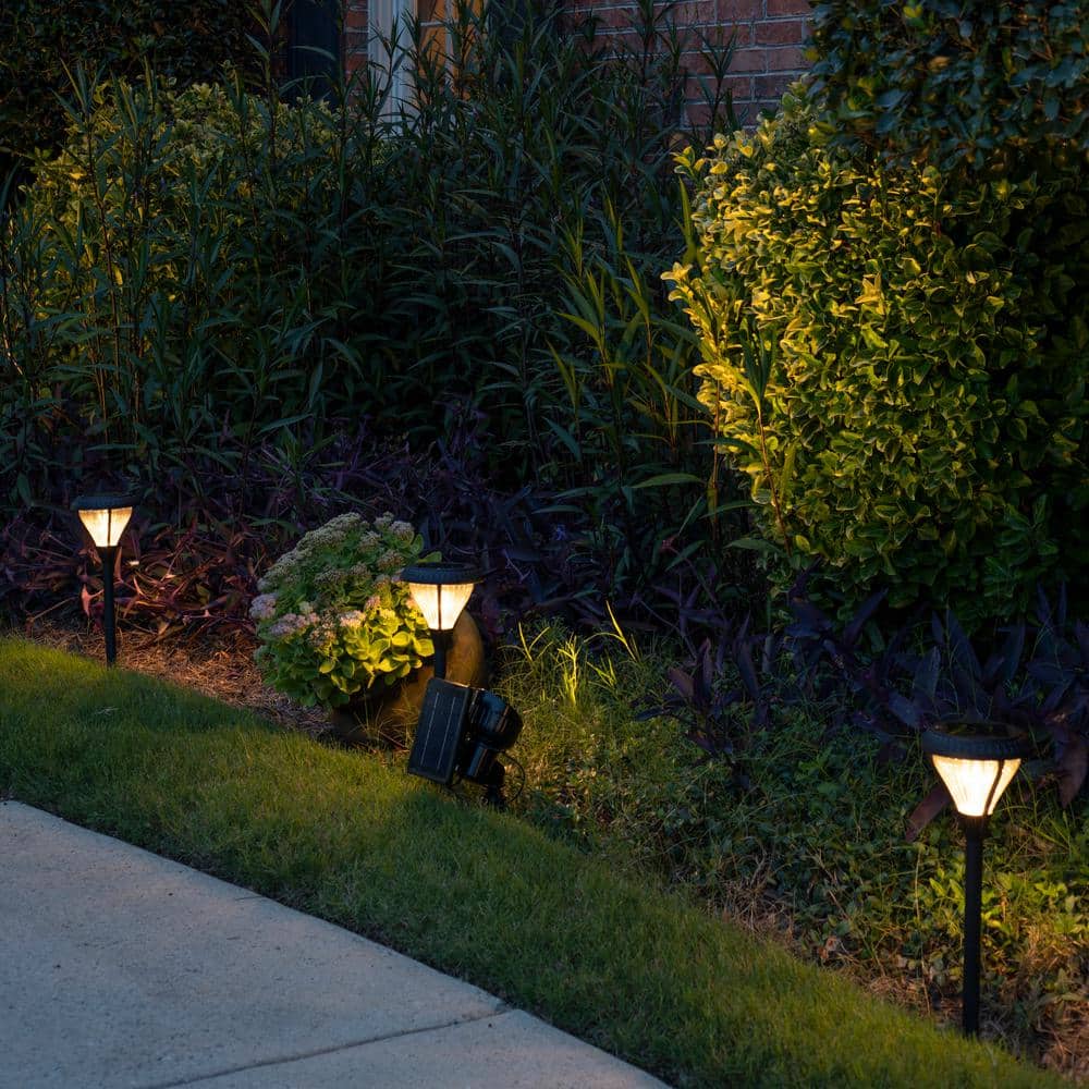 Progressive Warm White LED Solar Powered Landscape Spotlight
