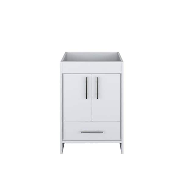 Capri 24 in. W x 21 in. D Bathroom Vanity Cabinet Only in White