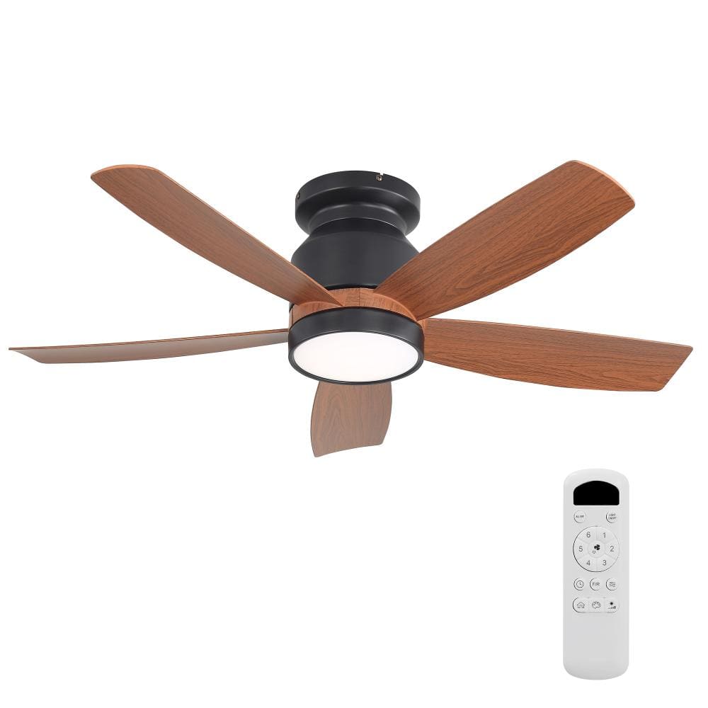 42 in. Brown Quiet Reversible DC Motor Ceiling Fan with Remote Control, 6 Wind Speeds 3-Color Temperature price history on PriceWatchPro