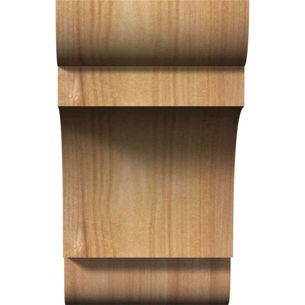 6" x 3.5" Western Red Cedar Smooth Corbel