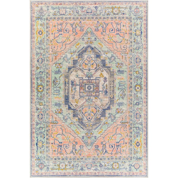 Artistic Weavers Inanna Salmon 5 ft. x 8 ft. Traditional Indoor Area Rug