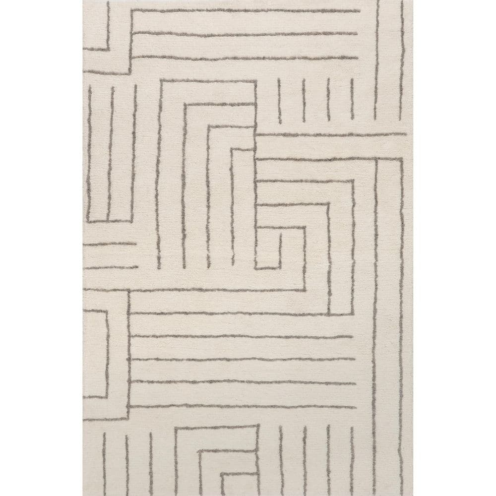 Outpost Graphic Ivory 3 ft. x 6 ft. Indoor/Outdoor Patio Area Rug price history on PriceWatchPro