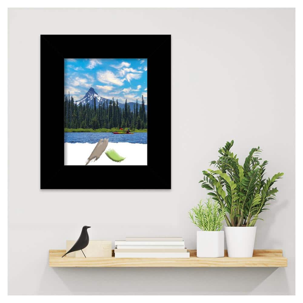 Matte Black Wood Transitional Wall Picture Frame