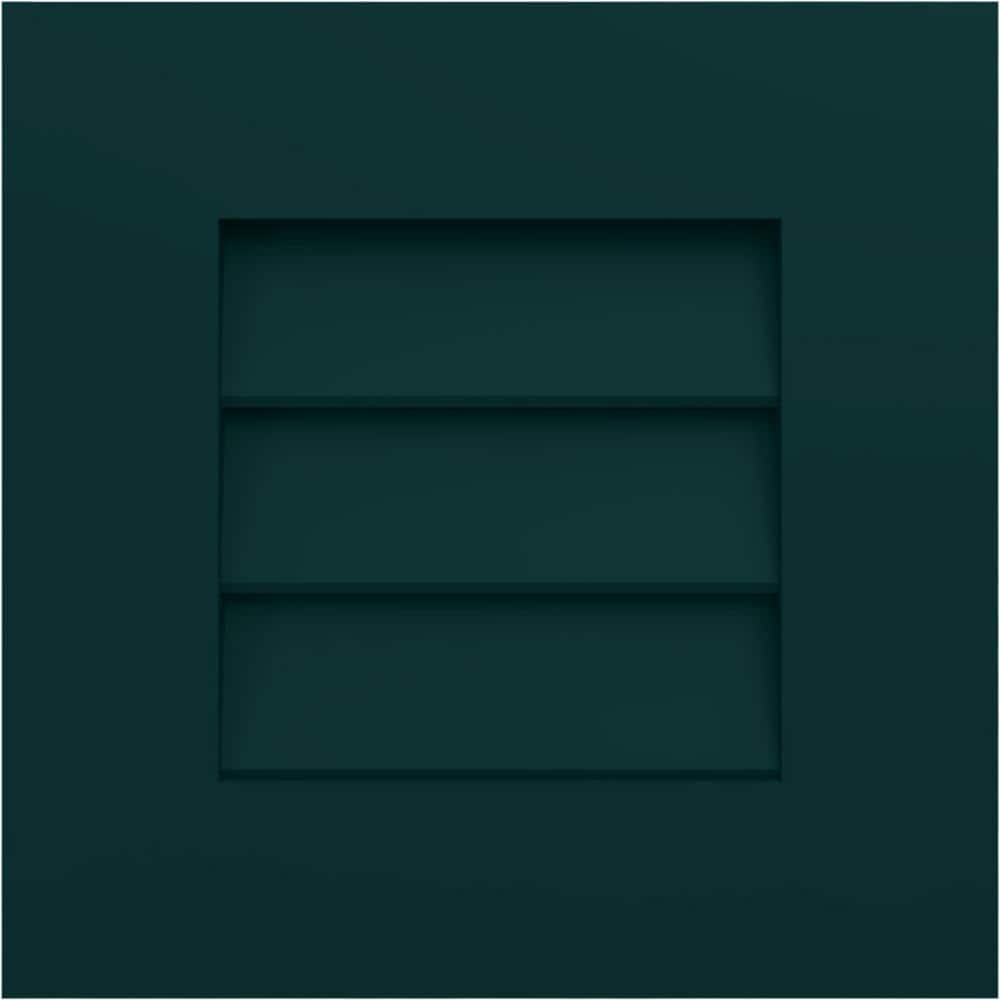 Ekena Millwork 12 in. W x 12 in. H EnduraCore Composite Louver Shutters ...