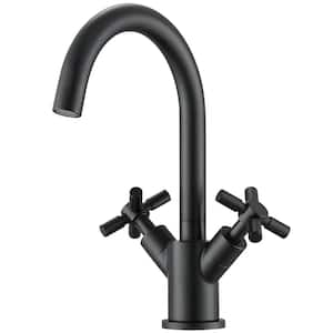 Prima Colori Single Hole 2-Handle Bathroom Faucet in Matte Black
