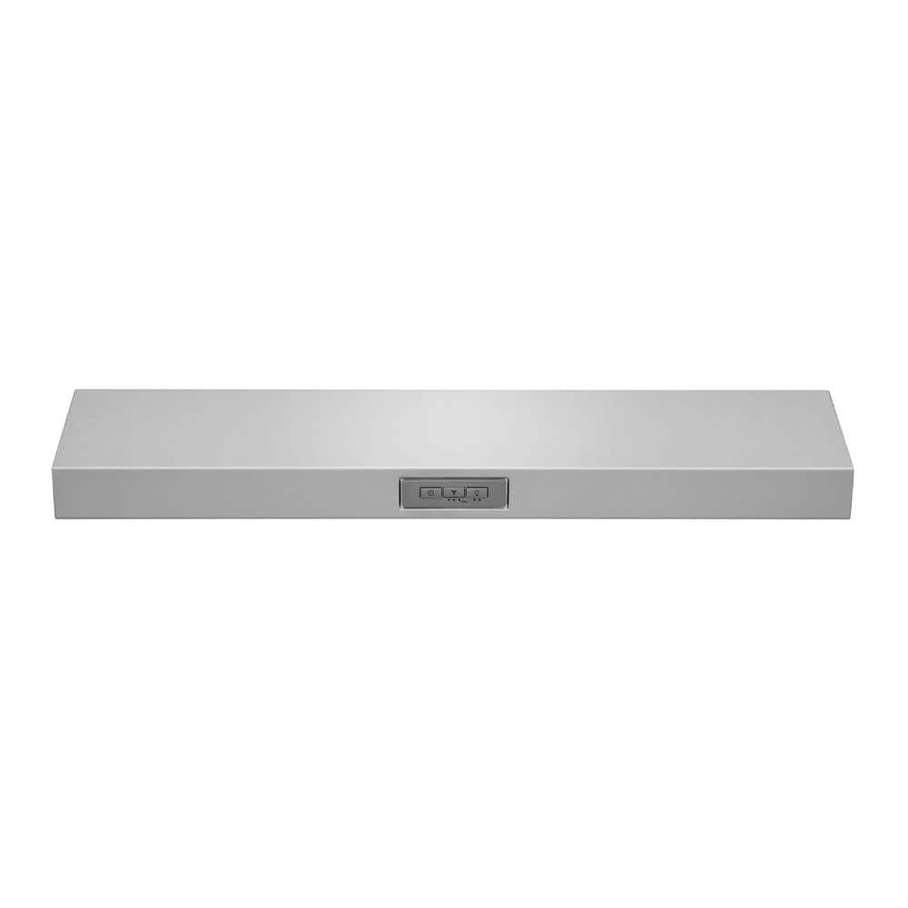 Frigidaire 30 in. Convertible Undercabinet Range Hood in Stainless Steel with LED Lighting and Carbon Charcoal Filter, Silver