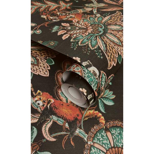 Walls Republic Dreamy Vintage Birds Black Floral Paper Non-Pasted  Strippable Wallpaper Roll (Covers 57 Sq. Ft.) R6397 - The Home Depot