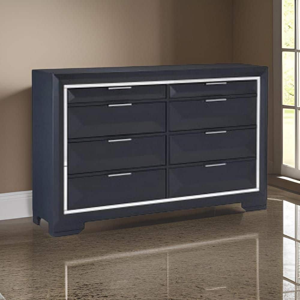 blue 8 drawer dresser Sammy Scallop 6-Drawer Dresser Exclusive