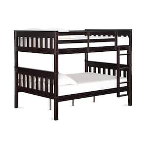 Waller Espresso Full Over Full Bunk Bed with USB Port
