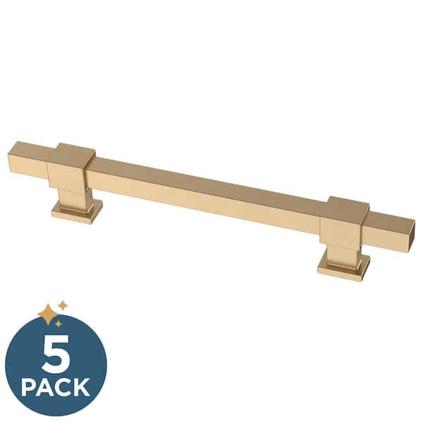 Franklin Brass Beveled Cabinet Handles, 10-Pack – Champagne Bronze, 5-1/16" Hole Center - View #8