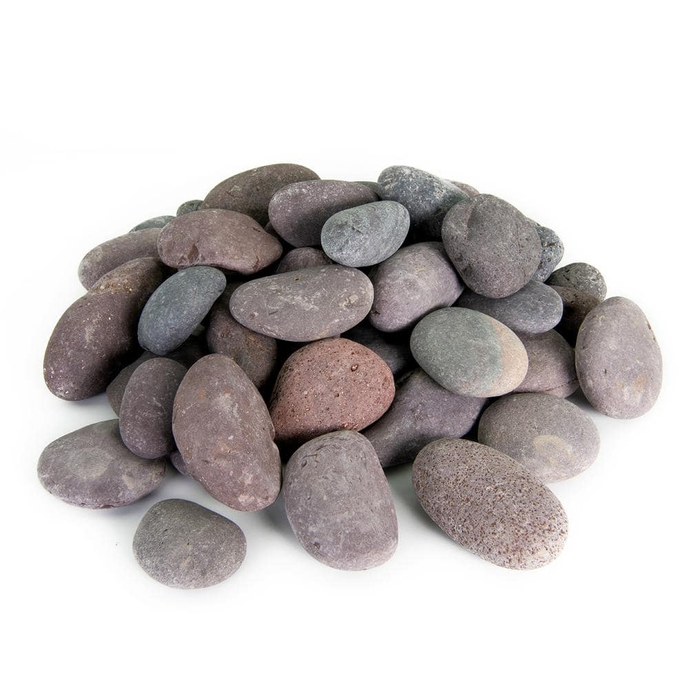 0.25 cu. ft. 2 in. to 3 in. Roja Mexican Beach Pebble Smooth Round Rock for Gardens, Landscapes and Ponds price history on PriceWatchPro