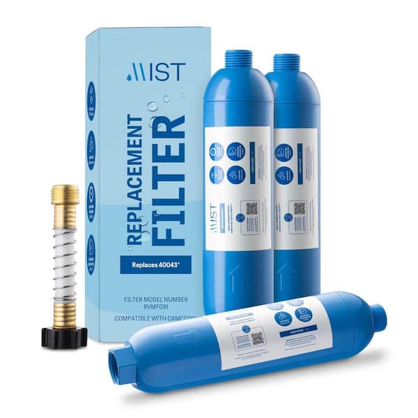 40043 Compatible with Camco 40043, 40013, 40041 RV Water Filter with Flexible Hose Protector (3-Pack)