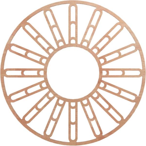 Ekena Millwork 0.25 in. x 32 in. x 32 in. Wood Medallion Moulding