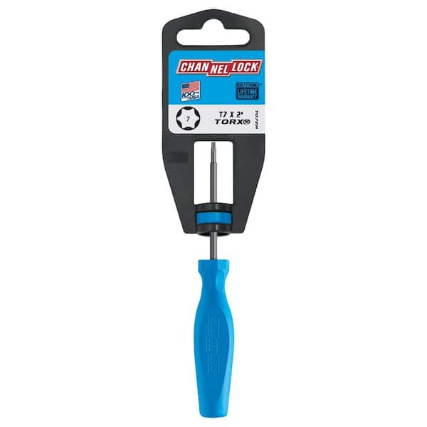 Channellock 2 in. T7 Torx Screwdriver with 3-Sided High
