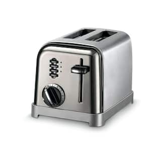 BLACK+DECKER Rapid Toast 2-Slice Stainless Steel Wide Slot Toaster TR3500SD  - The Home Depot