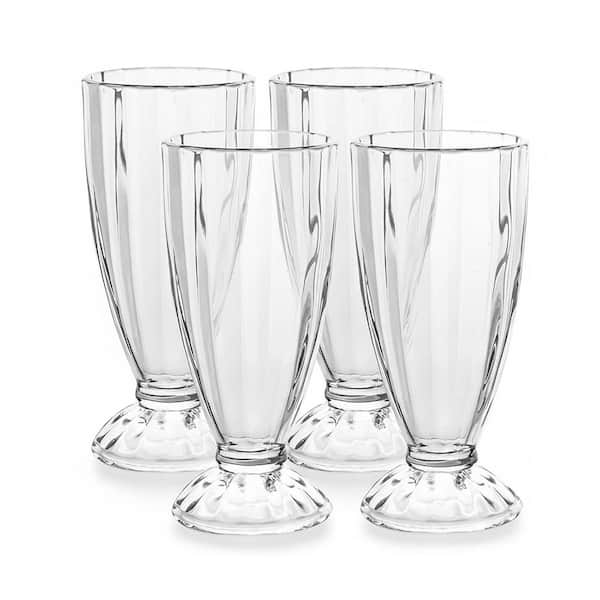 12.5 oz. Old-Fashioned Milkshake Glasses Perfect for Root Beer Set of 4, GM22040