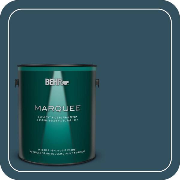 BEHR MARQUEE 1 gal. #540F-7 Velvet Evening Semi-Gloss Enamel Interior Paint & Primer