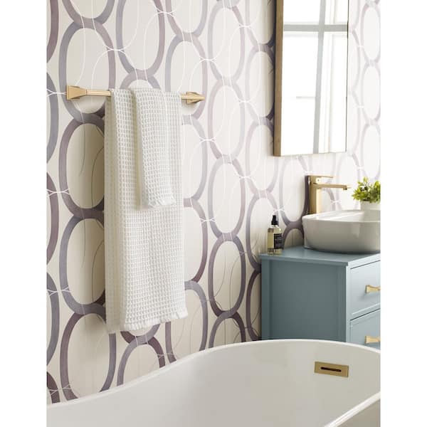 Mulholland 24 in. (610 mm) L Towel Bar in Champagne Bronze