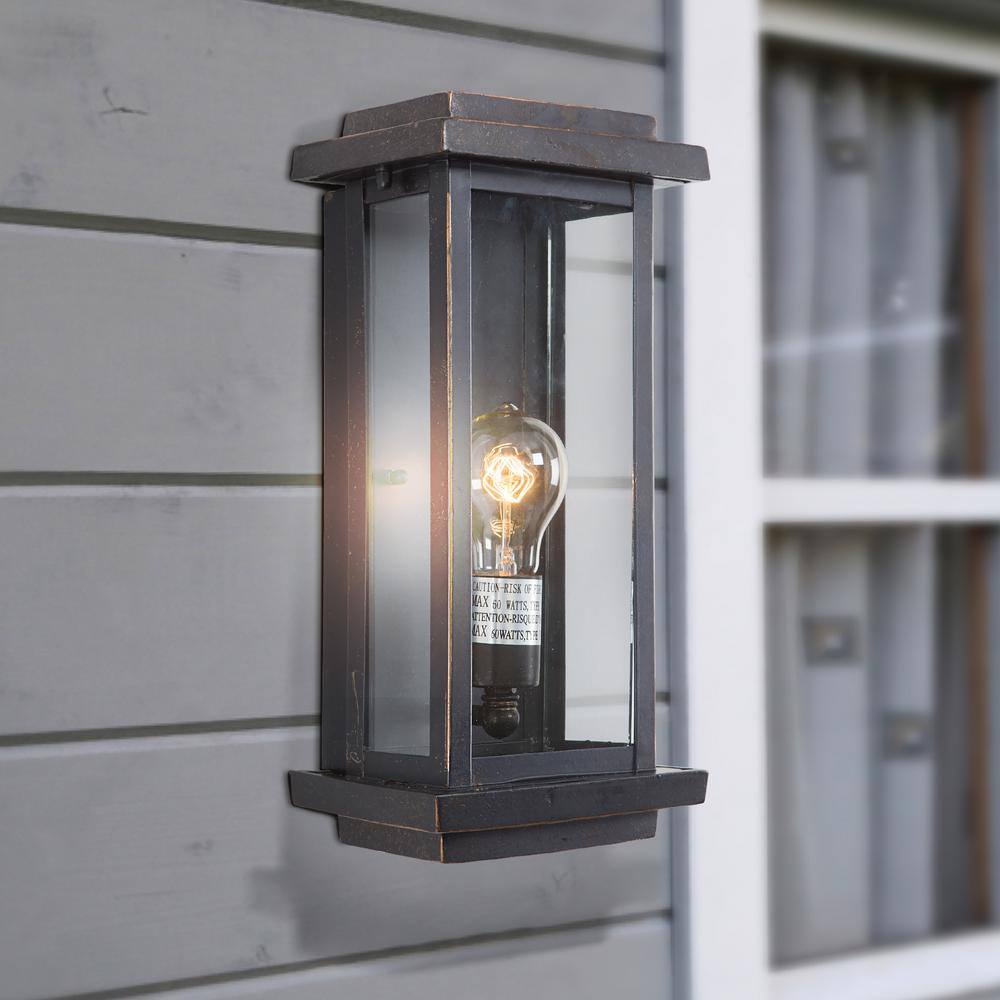 Ashlan Oil Rubbed Bronze Outdoor Wall Lantern Sconce