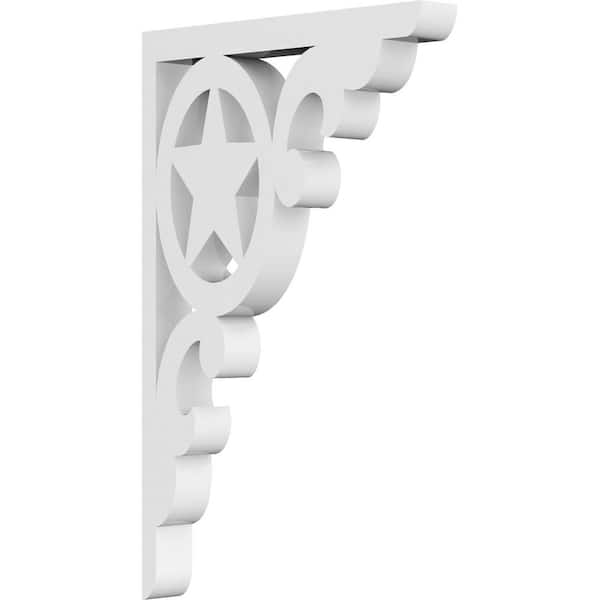 Ekena Millwork 5/8 in. W X 7 in. H X 4 1/2 in. D PVC Austin Bracket