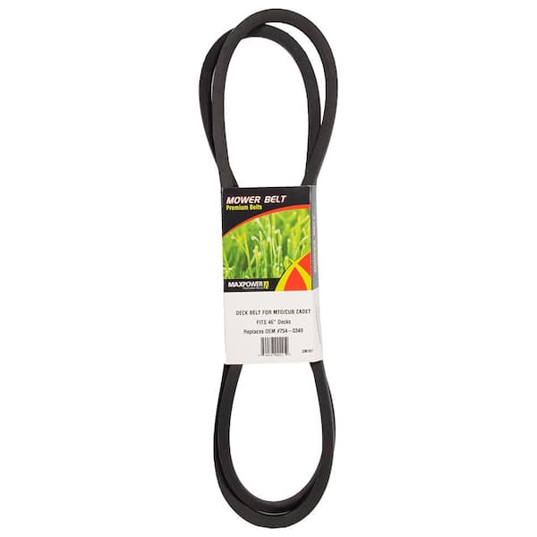 MaxPower Deck Drive Belt for MTD, Cub Cadet, Troy-Bilt Mowers Replaces OEM #754-0349, 954-0349, Lawnboy 121330, and Toro 112-0317