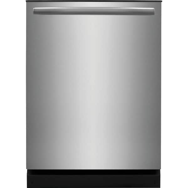 24 in Top Control Standard Built-In Dishwasher in Stainless Steelwith 8-Cycles, Ultra Quiet 42 dBA