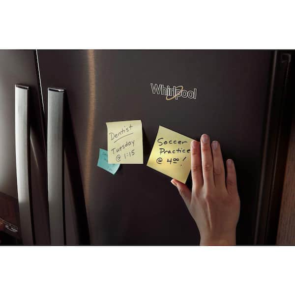 Whirlpool 25 cu. ft. French Door Refrigerator in Fingerprint Resistant  Black Stainless WRF555SDHV - The Home Depot