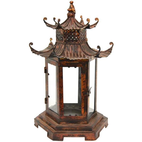 THREE HANDS Brown Pagoda Lantern