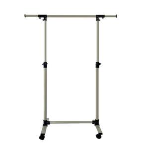 Silver Metal Clothes Rack 43.3 in. W x 63 in. H