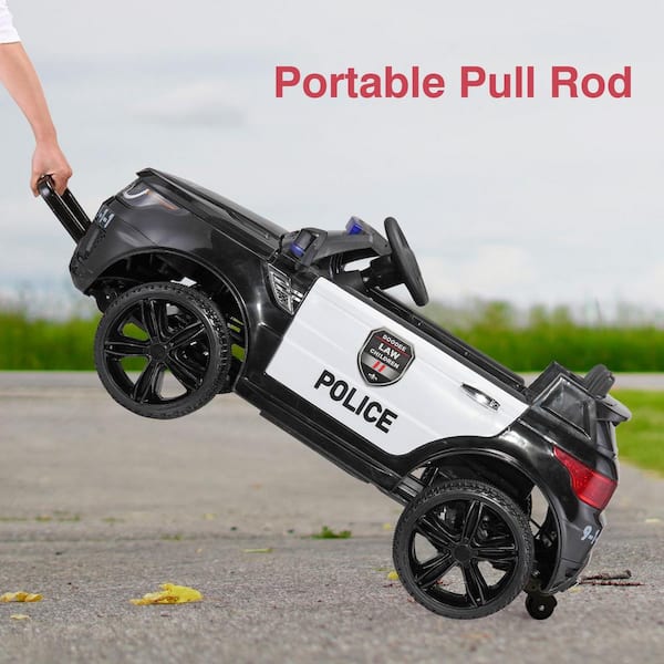 Kids motorized best sale police car